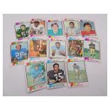 Lot of 13 Topps Vintage 1973 NFL Football Cards