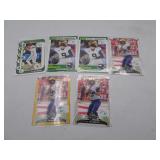 Lot of 6 J.J. McCarthy Rookie Football Cards