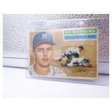 Rare 1956 Topps Ed Matthews Milwaukee Braves