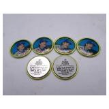 Lot of 6 Robin Yount 1988 Collectors Milk Caps