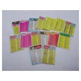 Lot of Vintage Topps NFL Football Checklist Cards