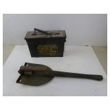 U.S. Military Ammo Box with Entrenchment Tool