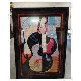 64" x 45" LARGE Budweiser True Music Framed Bar