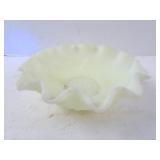 Vintage Fenton Vaseline Glass Persian Style