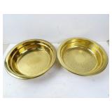 Lot of 2 Vintage Metal Eucharist/Offering Plates