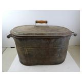 Antique Rome Laundry Boiler Tub with Lid