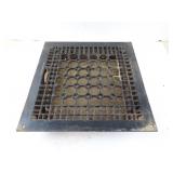 Antique Cast Iron Ornate Vent with Grate - 14" x