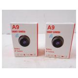 Lot of 2 New A9 Smart Mini Cameras