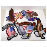 Lot of Mixed New Eagle Themed Jacket Back Patches