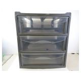 3-Drawer Plastic Storage