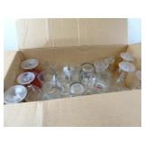Large Lot of Clear Glass Drinkware