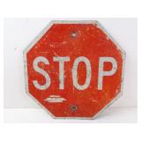 Vintage Small Metal Stop Sign 12"