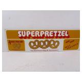 J&J Snack Foods Superpretzel Metal Sign 19.5" x