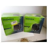 Two Insignia Rocketboost Wireless Subwoofers in
