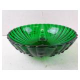 Vintage Anchor Hocking Forest Green Glass Bowl
