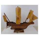 "The Bountie" Wood Lighted Model Ship on Stand