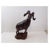 14" Wood Ram Statue