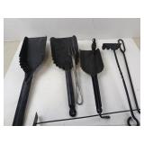 Lot of Metal Fireplace Tools
