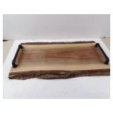 Rustic Live Edge Wood Serving Tray/Charcuterie