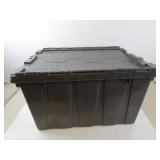 Flip-Top Storage Tote - lid has some damage