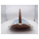 Vintage Ceramic Pottery Basket