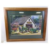 John Deere Framed Art Print by Pamela Renfroe