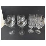 Lot of Mikasa & Princess House Crystal Stemware