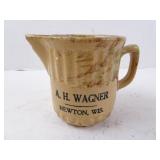 Antique A.H. Wagner Newton WI Souvenir Spongeware