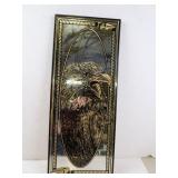 20" x 8" Vintage Gold Leaf Eagle Dï¿½cor Mirror