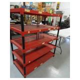 Heavy Duty Plastic Restaurant Shelving Unit -