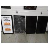 Four Metal Sign Frames for Magnetic Signs -