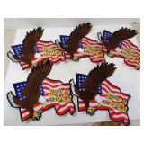 Lot of 5 Large Born In The USA Eagle Biker Jacket