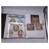 Binder of Wisconsin Micro Brew Bottle Labels