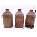 Lot of 3 Vintage Jung Pilsner Beer Random Lake WI