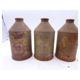 Lot of 3 Vintage Jung Pilsner Beer Random Lake WI