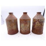 Lot of 3 Vintage Jung Pilsner Beer Random Lake WI