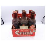 Vintage Orange Crush 6-Pack Bottles in Carrier