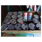 Lot of Vintage Budweiser Flat Top Beer Cans