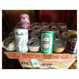Lot of Vintage International Beer Cans
