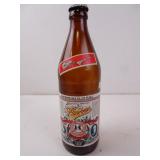 Pinkus Home Brew Amber Bottle with Cap and Label