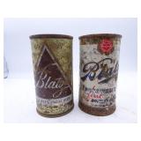 Lot of 2 Vintage Blatz Milwaukee Flat Top Beer