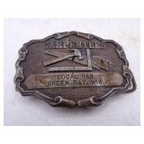 Carpenters Local 1146 Green Bay WI Belt Buckle -