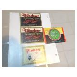 Lot of 4 Vintage Weber Brewing Co Theresa WI Beer
