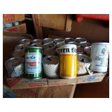 Lot of Vintage International Beer Cans