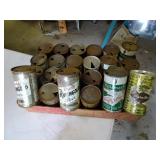 Lot of Misc. Vintage Flat Top Beer Cans - Grain