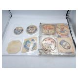 Binder of Vintage Pabst Blue Ribbon Beer Coasters