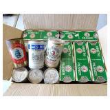 Lot of Vintage International Beer Cans - Molson