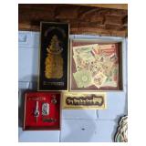 Vintage Anheuser Busch Segmented 4-Part Hanging