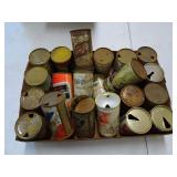 Lot of Vintage Flat Top Beer Cans - Old Timer