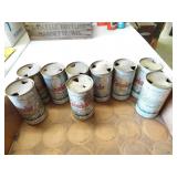 Lot of 9 Vintage Rhinelander Beer WI Flat Top